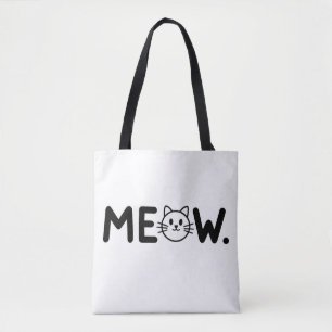 Bolsa Tote design de tipografia preto-e-branco