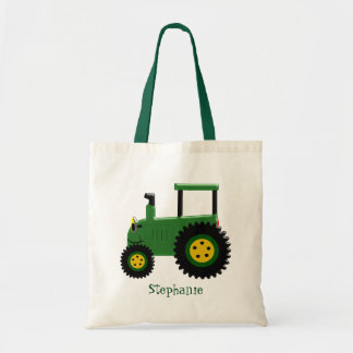 Bolsa Tote Design de Trator Verde