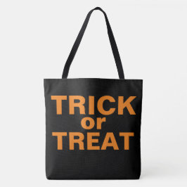 Bolsa Tote Design de Trick or Treat com Tipografia