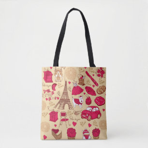 Bolsa Tote Design de Whimsical French