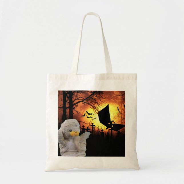 Bolsa Tote Design divertido para o Halloween (Frente)