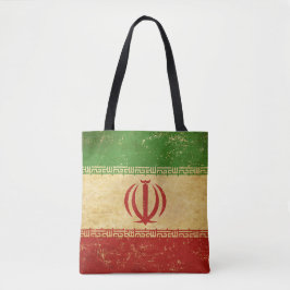 Bolsa Tote Design do Iran Flag Vintage