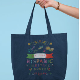 BOLSA TOTE DESIGN DO MÊS DO PATRIMÔNIO HISPÂNICO NACIONAL