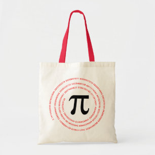 Bolsa Tote Design do número do Pi
