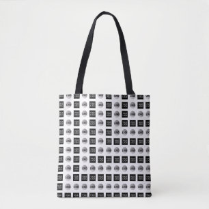 Bolsa Tote Design do padrão do logotipo Geométrico 2