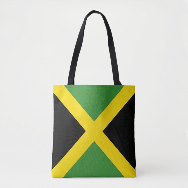 Bolsa Tote Design do saco da bandeira de Jamaica (Frente)
