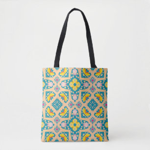 Bolsa Tote Design do tecido. Ilustração De Moda Inca. Lisbo