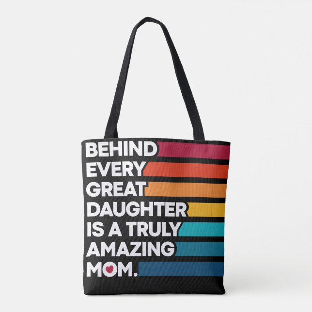 Bolsa Tote Design Elegante para o Dia do Mães (Verso)