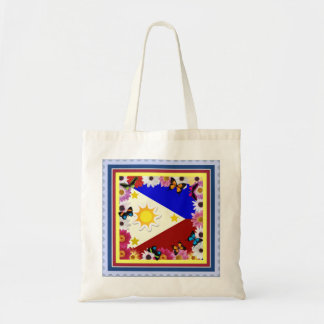 Bolsa Tote Design filipino da bandeira - saco filipino da