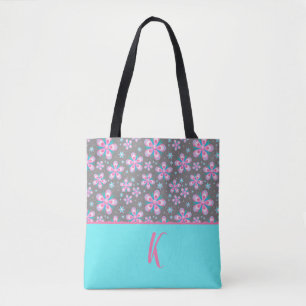 Bolsa Tote Design Floral Rosa Personalizado