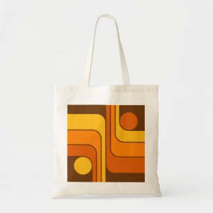 Bolsa Tote Design Geométrico Retro Estilo MCM Anos 70