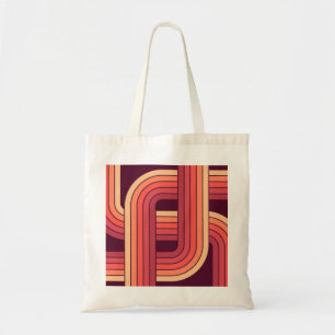 Bolsa Tote Design Geométrico Retro MCM dos Anos 70