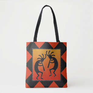 Bolsa Tote Design Kokopelli do sudoeste tribal