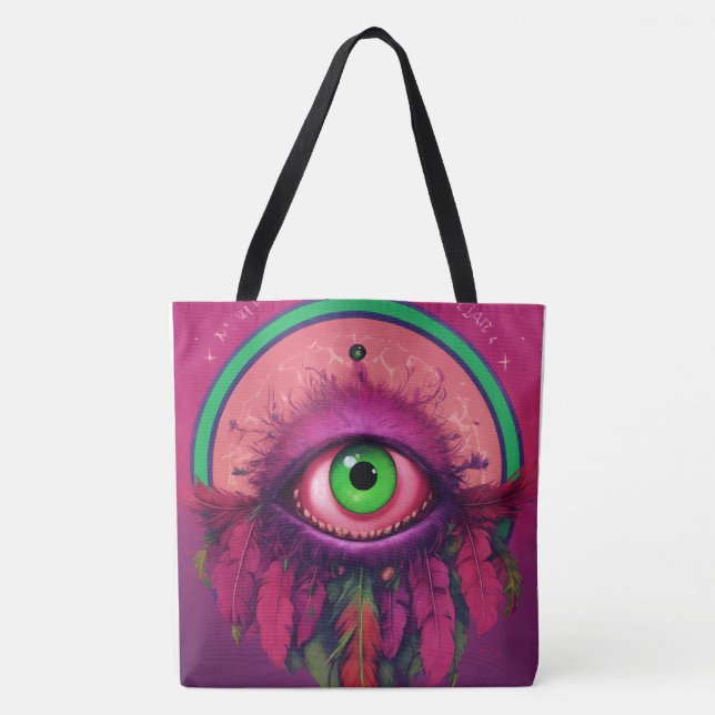Bolsa Tote Design mágico melhor e belo design (Frente)