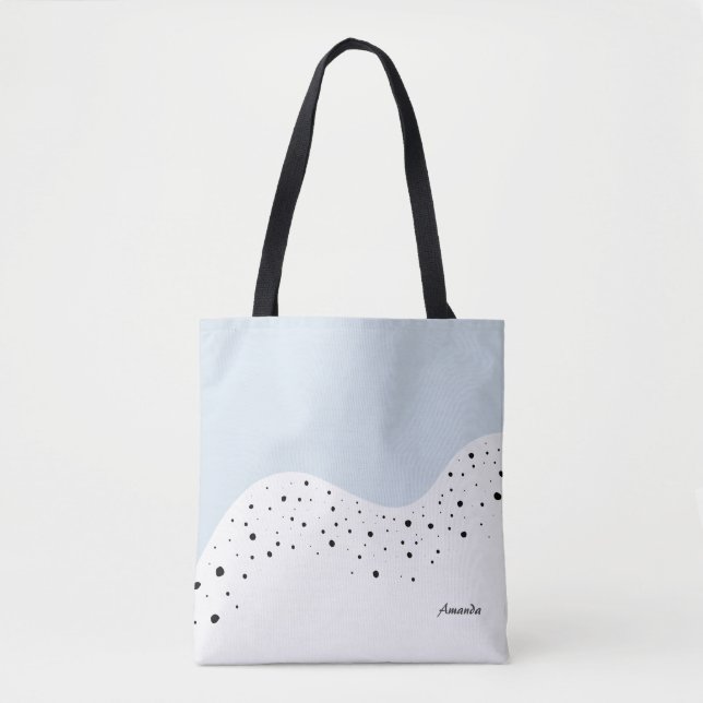 Bolsa Tote Design mínimo com pontos (Frente)