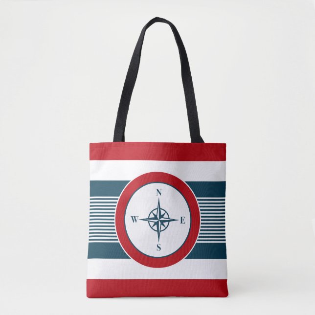 Bolsa Tote Design náutico (Frente)