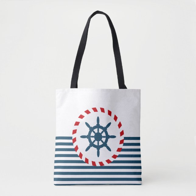 Bolsa Tote Design náutico (Frente)