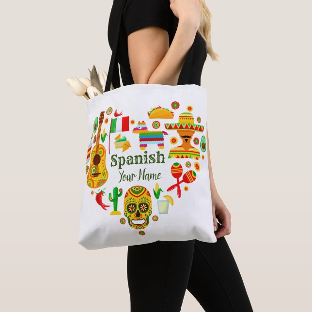 Bolsa Tote Design para espanhol personalizado / México (Close Up)