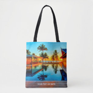 Bolsa Tote Design Personalizado Com Seu Próprio Texto E Sua