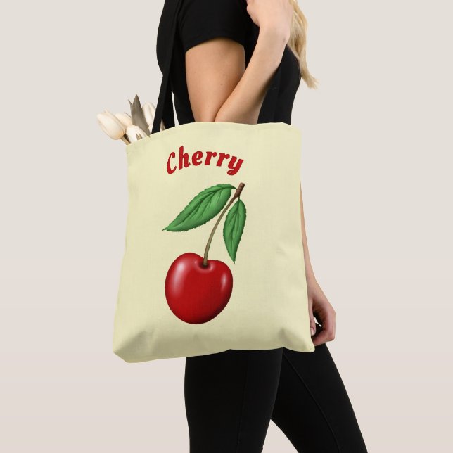 Bolsa Tote Design Personalizado Red Cherry (Close Up)
