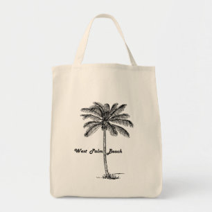Bolsa Tote Design preto e branco de West Palm Beach & de