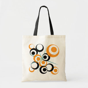 Bolsa Tote Design retro do círculo