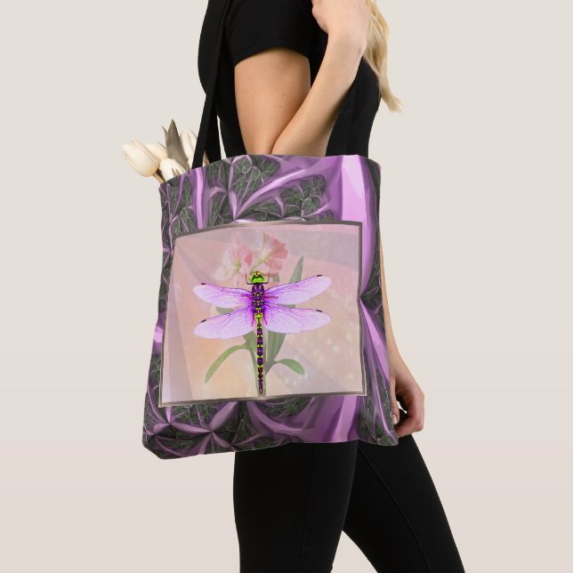 Bolsa Tote Design Surrealista de Libélula (Close Up)