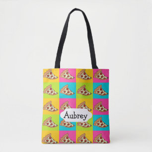 Bolsa Tote Design telhado das fatias da pizza