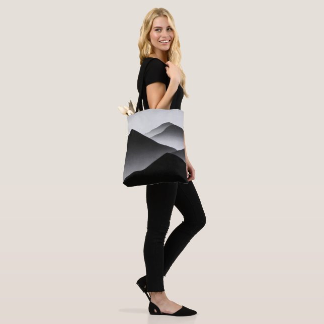 Bolsa Tote design único preto e branco (No(a) Modelo)