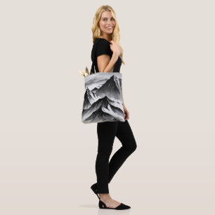 Bolsa Tote design único preto e branco