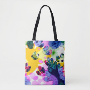 Bolsa Tote Design vívido colorido