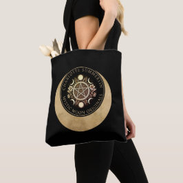 Bolsa Tote Designer de Joias Celestial Mística Moon