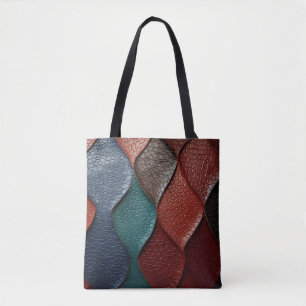 Bolsa Tote Designs artísticos de textura de couro