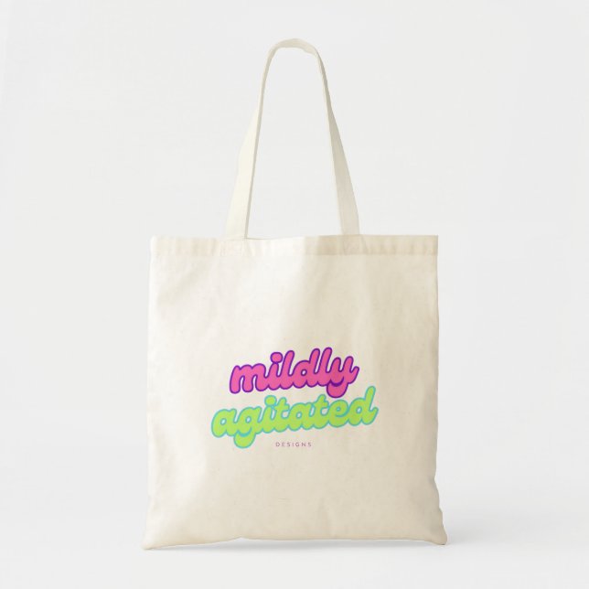 Bolsa Tote Designs levemente agitados (Frente)
