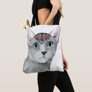 Bolsa Tote Desligar Cat Bejeweled