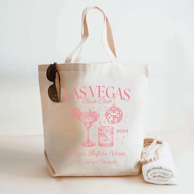 Bolsa Tote Despedida de Solteira em Las Vegas Personalizada (Criador carregado)