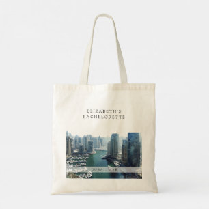 Bolsa Tote Despedida de Solteira em Watercolor de Dubai