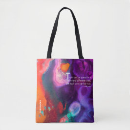 Bolsa Tote Despertar de Cor | Design de Expressão Abstrata