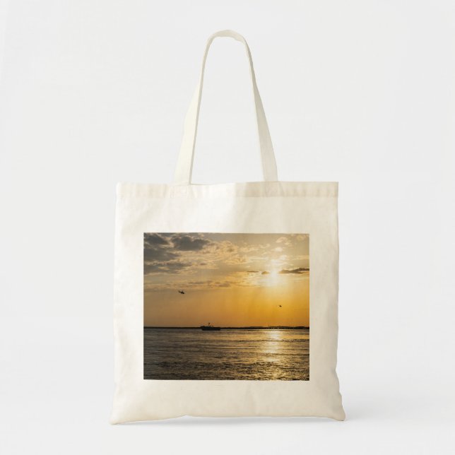 Bolsa Tote Destin Sunset e Helicópteros (Frente)