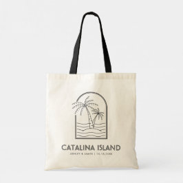 Bolsa Tote Destino de Fim de Semana de Casamento da Ilha Cata