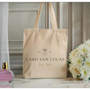 Bolsa Tote Destino de Fim de Semana de Casamento Tropical Per