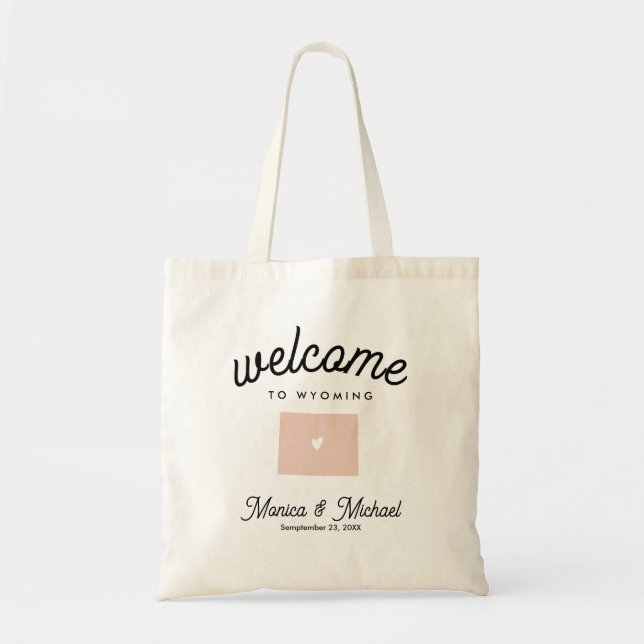 Bolsa Tote Destino de WYOMING NUNCA COR (Frente)
