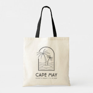 Bolsa Tote Destino do Fim de Semana do Casamento de Cabo de M
