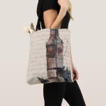 Bolsa Tote Destinos | Letras Vintage Do Big Ben<br><div class="desc">Explore uma grande variedade de produtos do Zazzle com este incrível pedaço de trabalho de arte; Cartas do Big Ben por Melissa Wang. Esta aquarela e design de tinta juntamente com muitos outros na loja são trazidos para você pelo World Art Group. Representada aqui é a torre Elizabeth, que abriga...</div>