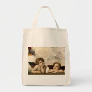 Bolsa Tote Detalhe de Sistine Madonna, Raphael