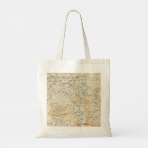 Bolsa Tote Detalhe do Lago Saranac Superior do Mapa Topográfi