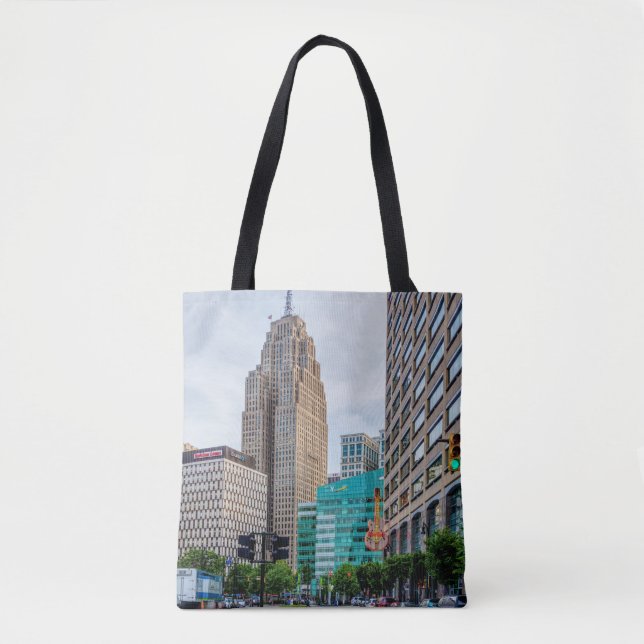 Bolsa Tote Detroit do centro (Frente)