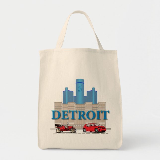 Bolsa Tote Detroit Michigan Estados Unidos (Frente)