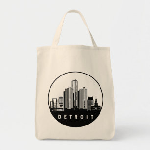 Bolsa Tote Detroit Michigan Skyline
