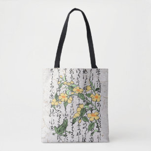 Bolsa Tote Deu o Sapo Botânico Japonês do século XVIII